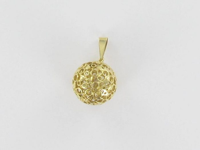 Anhänger Gelbgold 585 Kugel durchbrochen